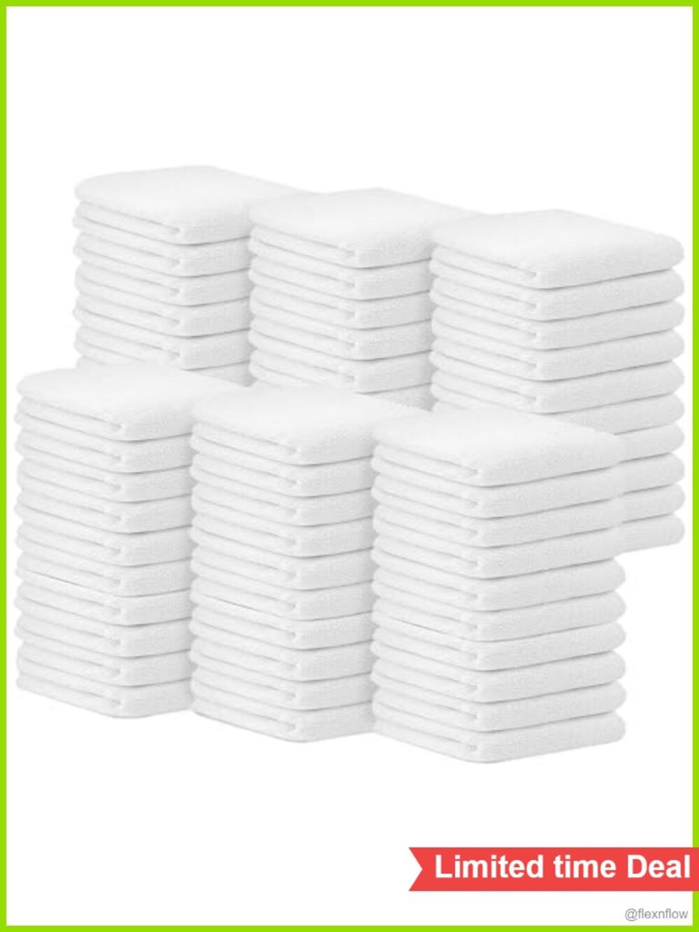 100% Cotton Terry Bar Mop Cleaning Towels 60 Pack 14x17 Reusable Rags